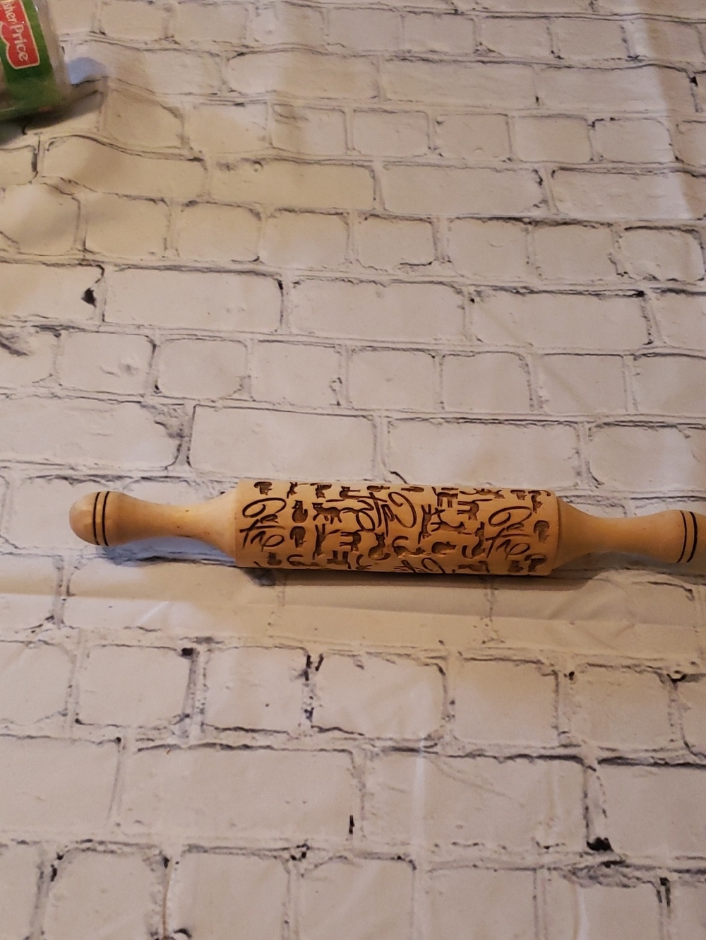 Engraved Wooden Rolling Pin - Natural Wood. Kitty Kat Impressions